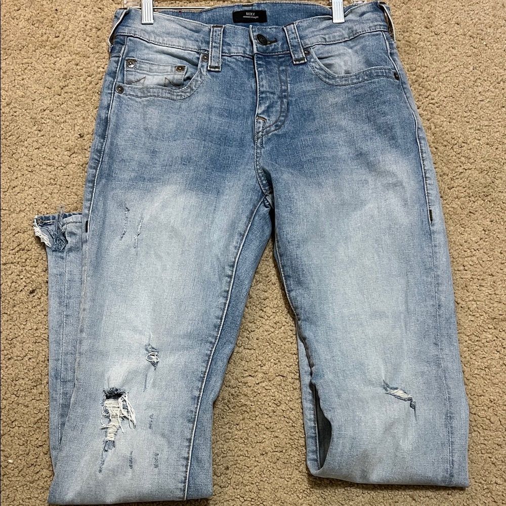 True Religion Faded Blue Denim Jeans